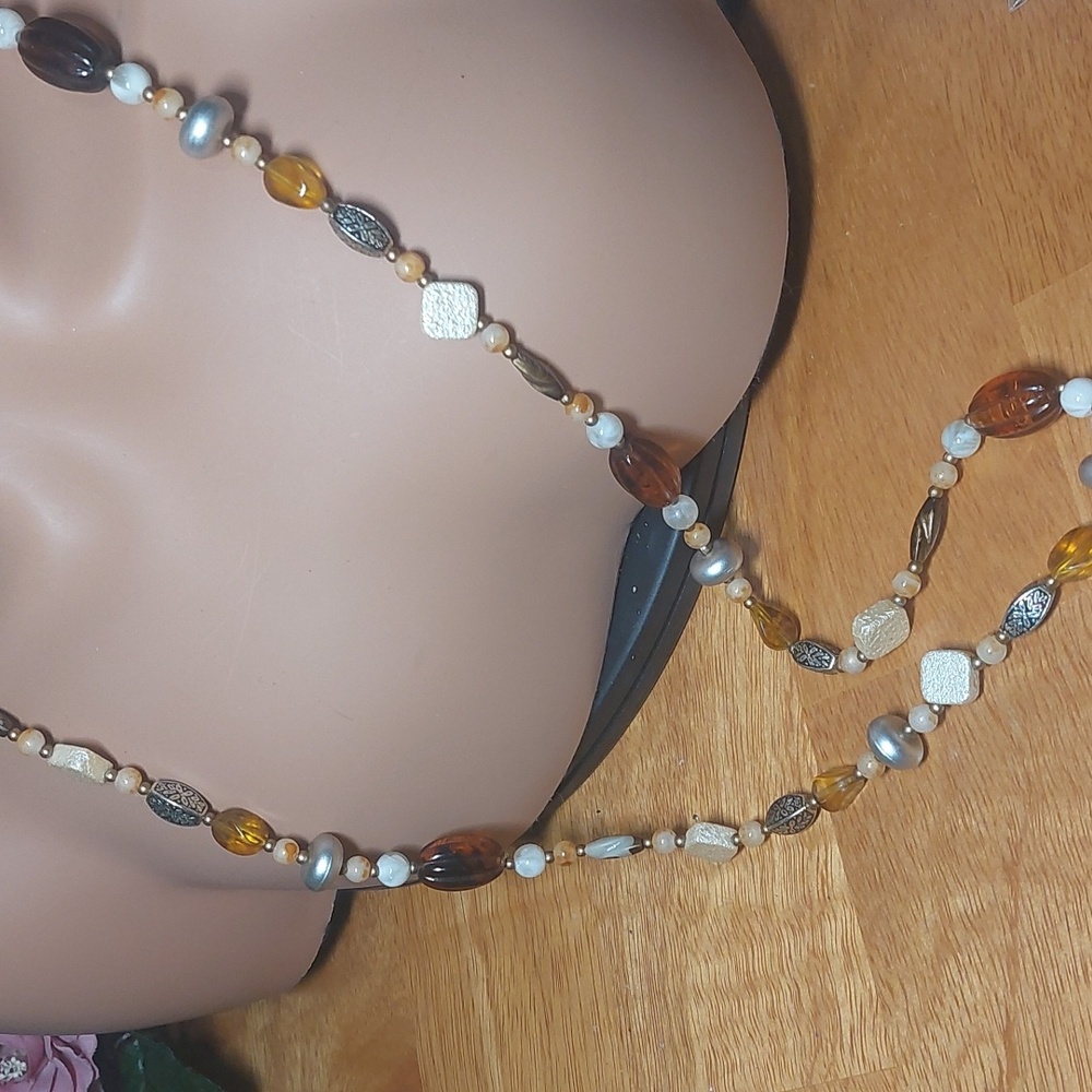 🌸5/$25 Earthtones Bead 36" Long Necklace